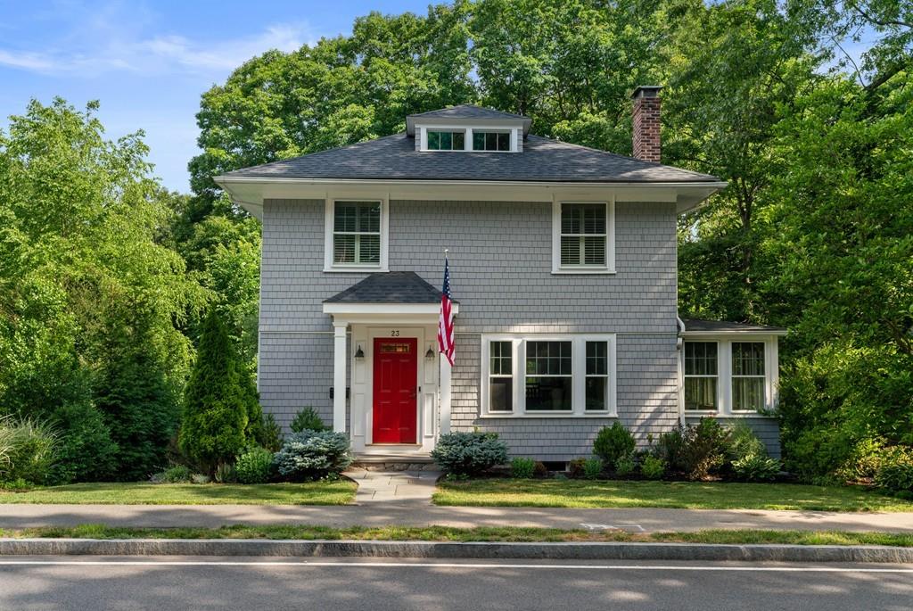 23 Glen Road Wellesley, MA 02481 - Photo 2 of 30 a front view of a house with a yard
