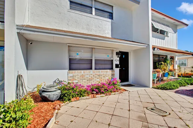 a front view of a house