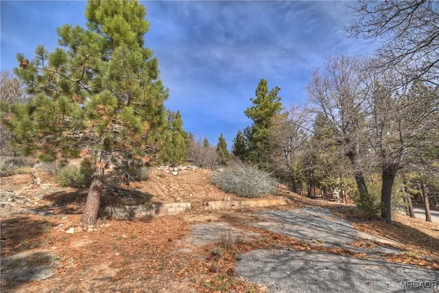 a view of lake with mountain