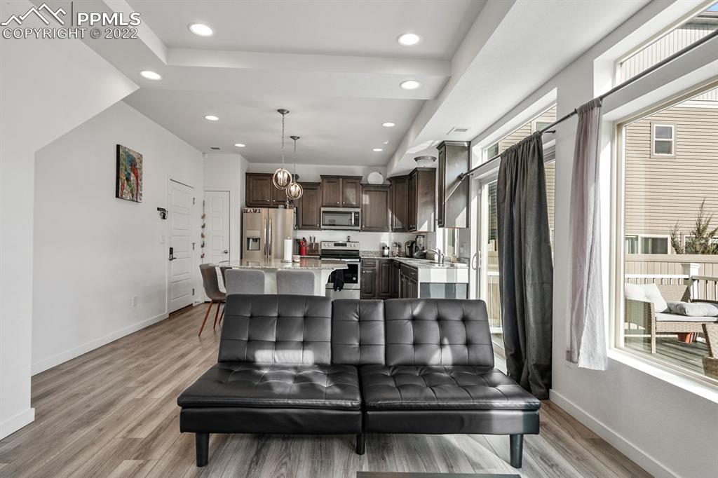 9319 Timberlake Loop Colorado Springs, CO 80927 - Photo 7 of 25 a view of kitchen with microwave and refrigerator