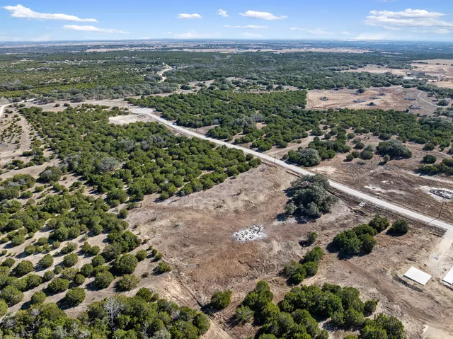 a view of a city with an outdoor space