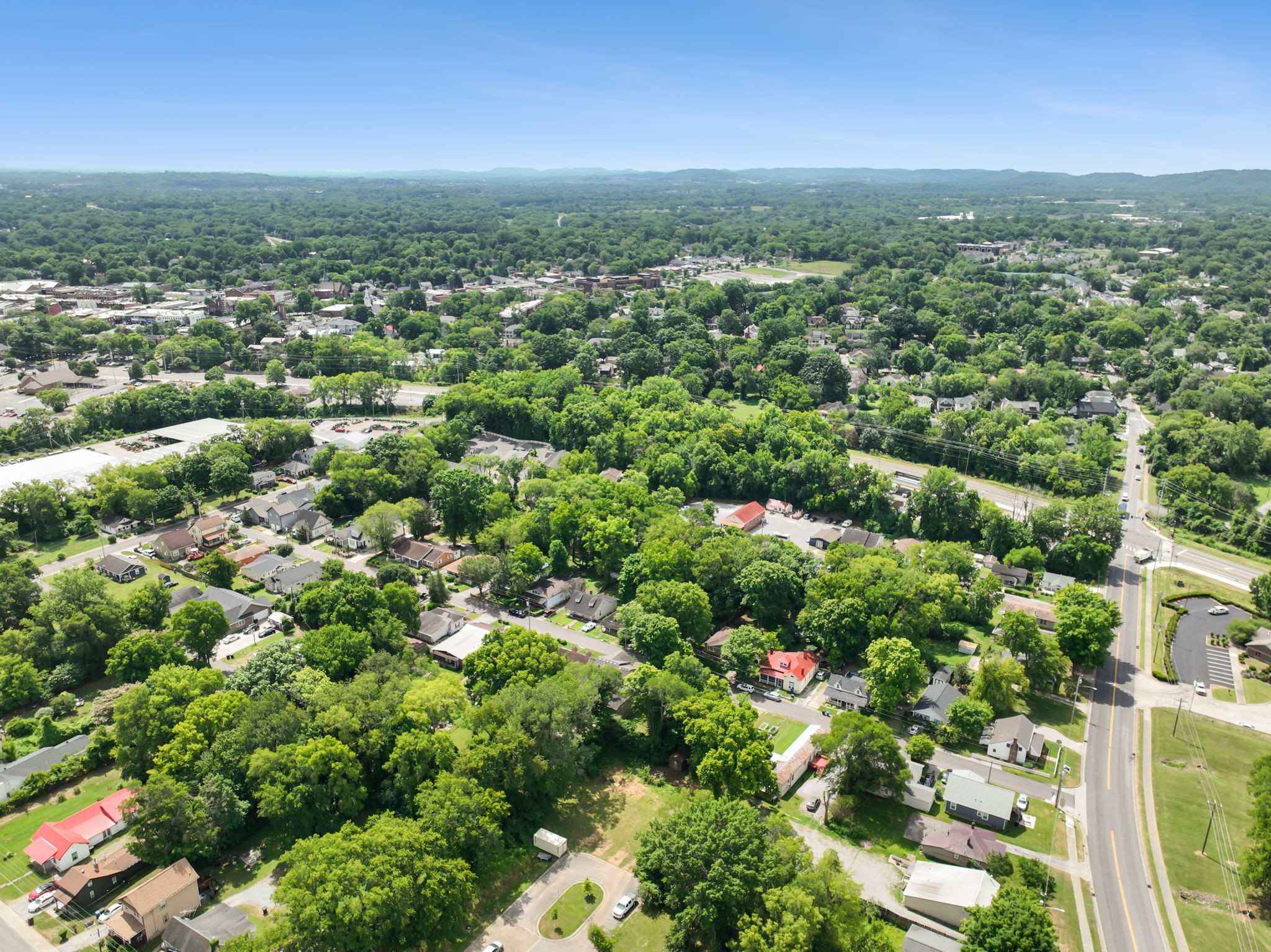 948 Glass Street Franklin, TN 37064 - Photo 37 of 40 an aerial view of residential houses with city view