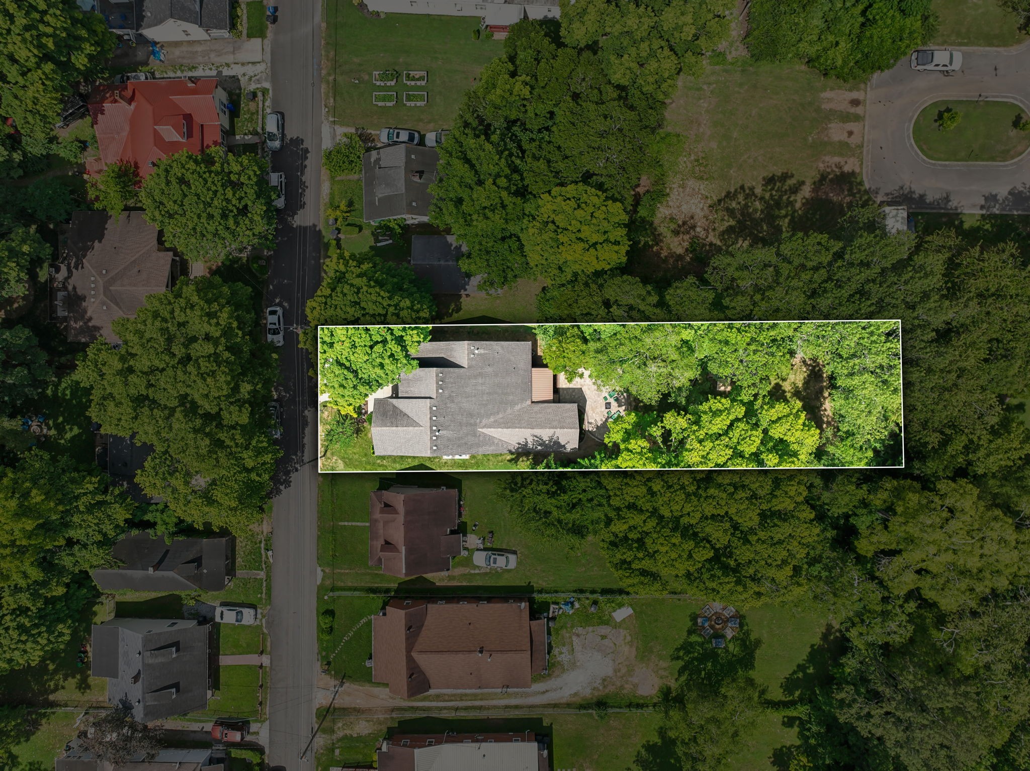 948 Glass Street Franklin, TN 37064 - Photo 38 of 40 an aerial view of a house with a yard