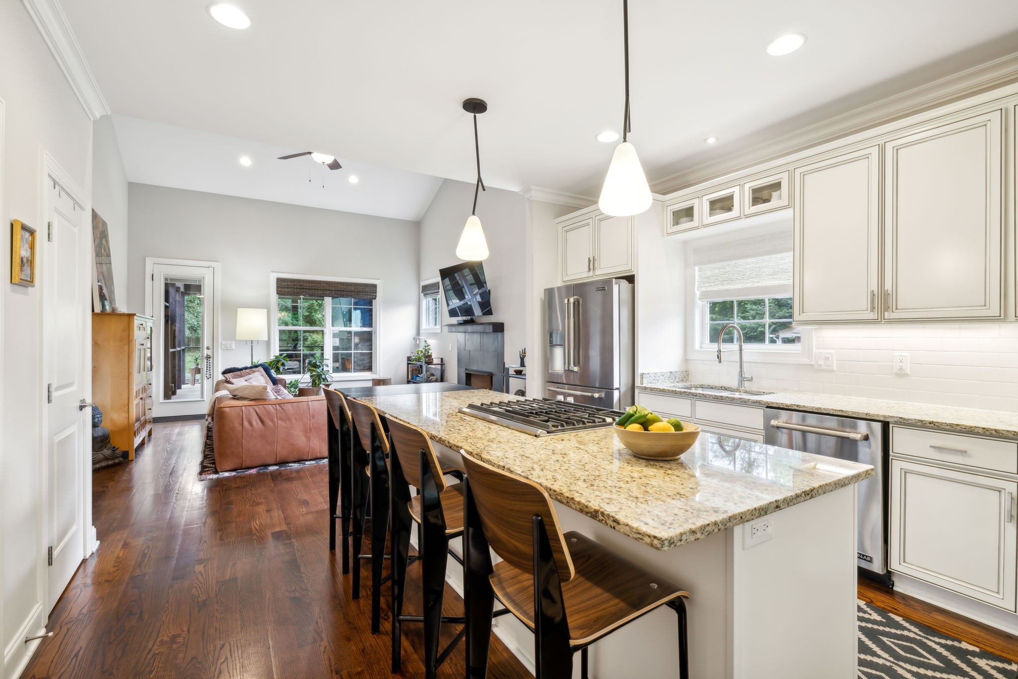 948 Glass Street Franklin, TN 37064 - Photo 7 of 40 a dining table chairs wooden floor and kitchen view