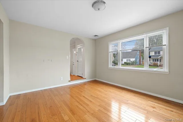 a view of an empty room with window