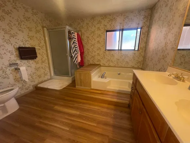 a bathroom with a sink and a bathtub