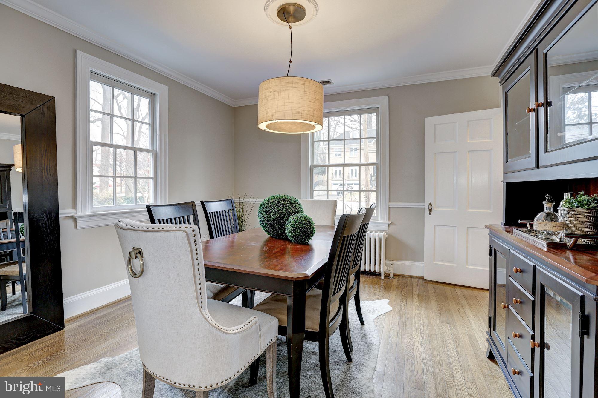 5615 Greentree Road Bethesda, MD 20817 - Photo 3 of 30 Dining room freshly painted and updated lighting