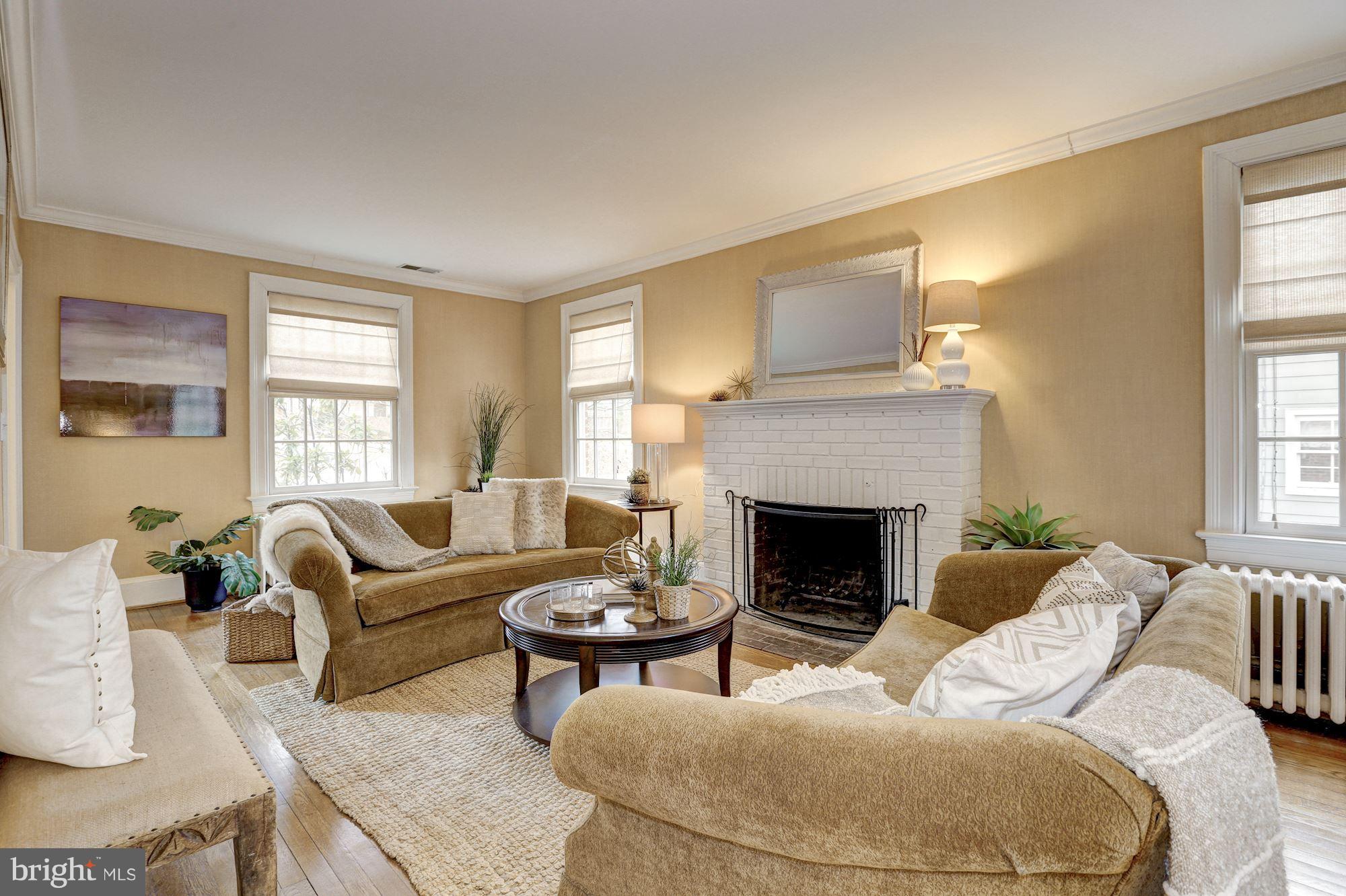 5615 Greentree Road Bethesda, MD 20817 - Photo 7 of 30 LR offers fireplace and access to screen porch
