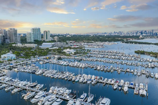 a city view with boat and a lake view
