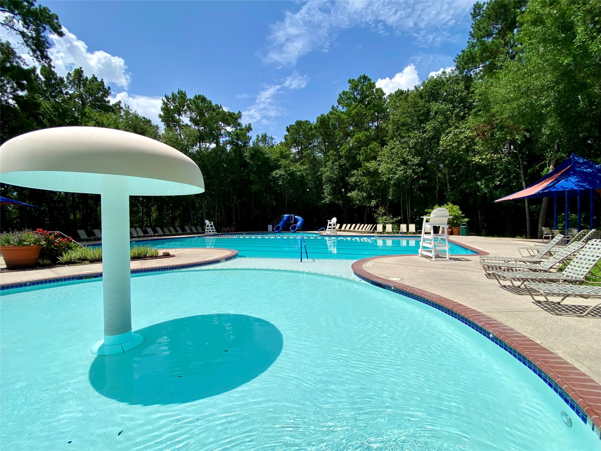 19861 Driver Forest Drive Porter, TX 77365 - Photo 36 of 38 a view of a swimming pool with a patio