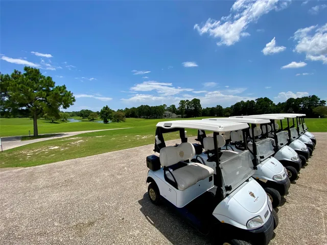 a view of a golf course
