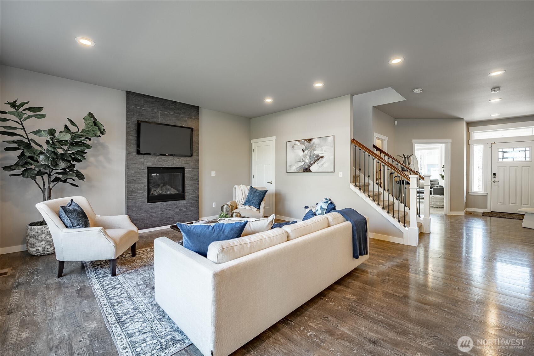 5319 Coastal Loop Blaine, WA 98230 - Photo 5 of 40 a living room with furniture and a wooden floor