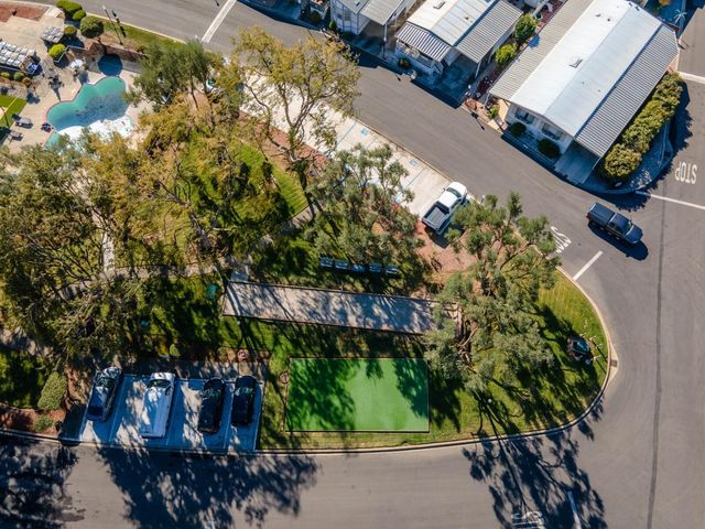 an aerial view of a city