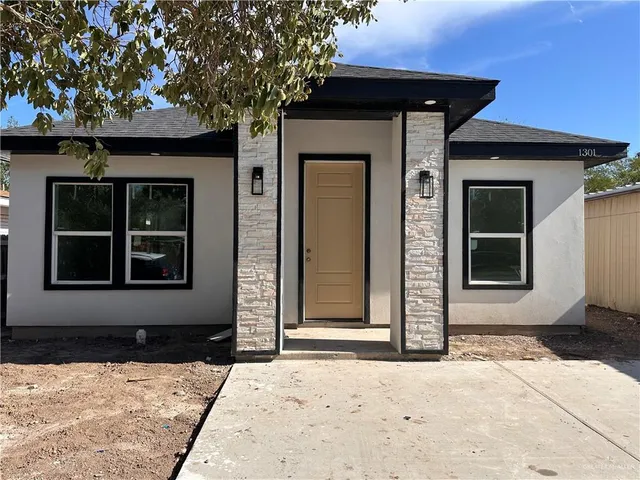 a front view of a house