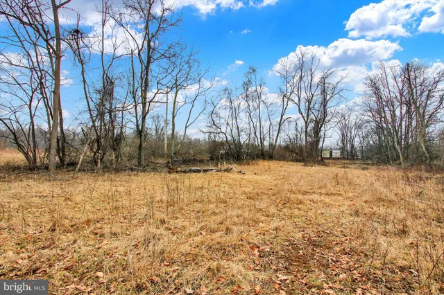 a view of yard covered with snow