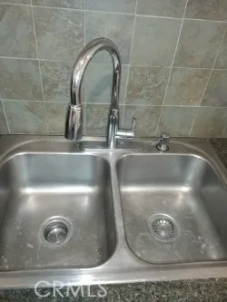 a close view of sink