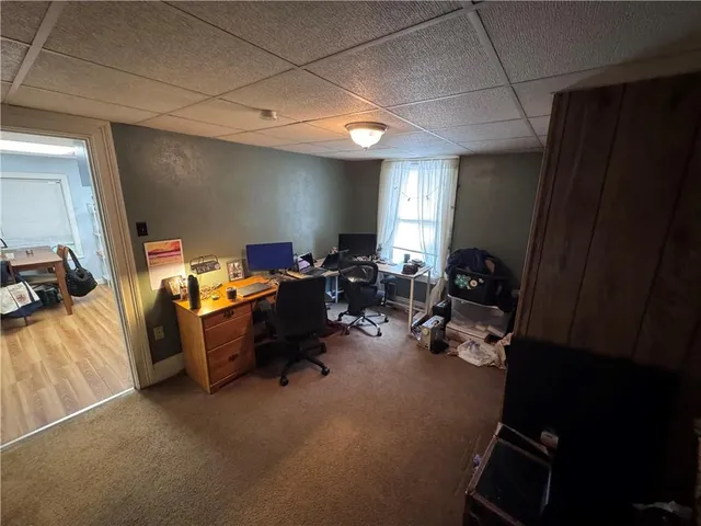 a room with furniture