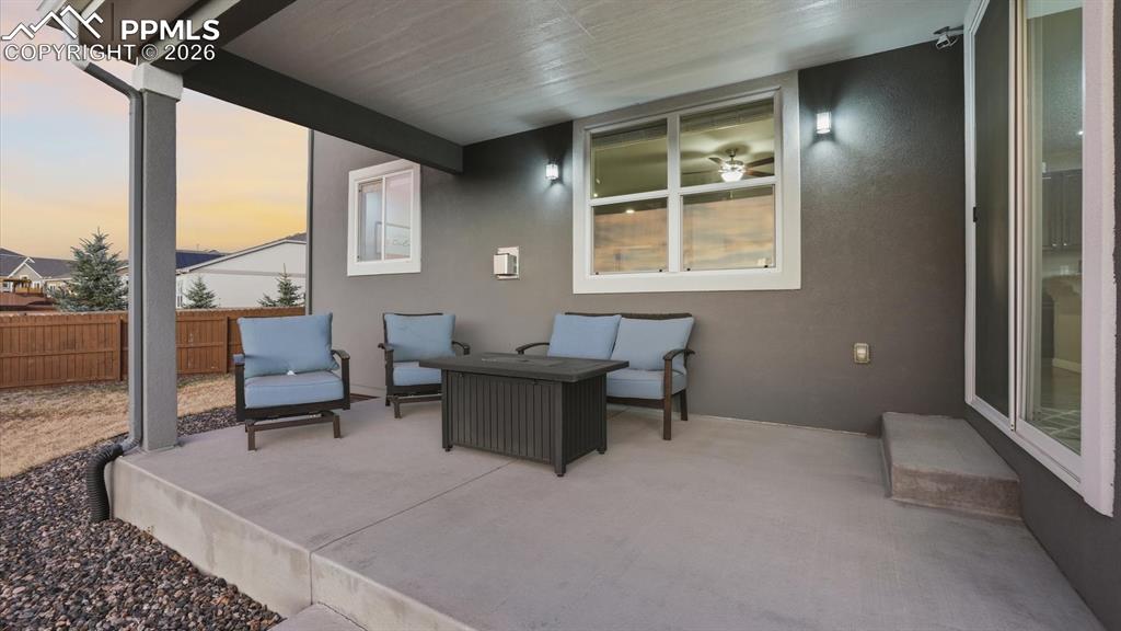 7872 Callendale Drive Colorado Springs, CO 80908 - Photo 16 of 50 Backyard covered patio.