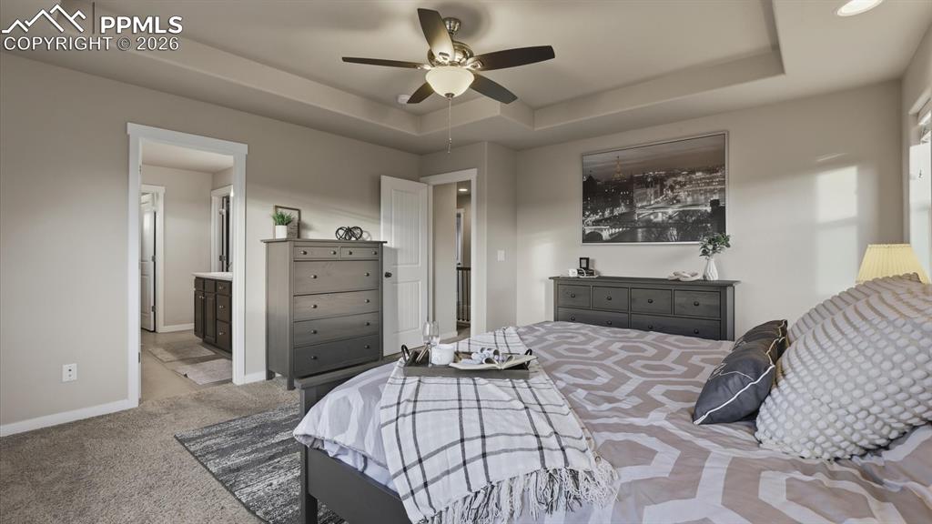 7872 Callendale Drive Colorado Springs, CO 80908 - Photo 24 of 50 View into the Primary Shower Bathroom from the Primary Bedroom.
