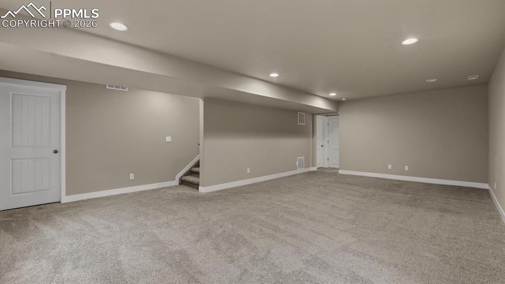 7872 Callendale Drive Colorado Springs, CO 80908 - Photo 42 of 50 Versatile living space in the Basement Family/Rec Room.