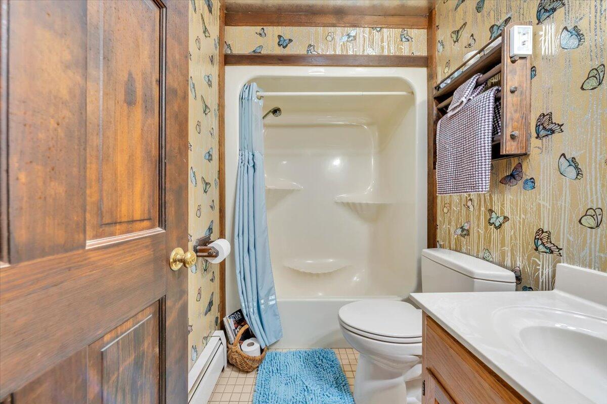 3878 Harborwood Road Salem, VA 24153 - Photo 40 of 60 a bathroom with a sink toilet and shower