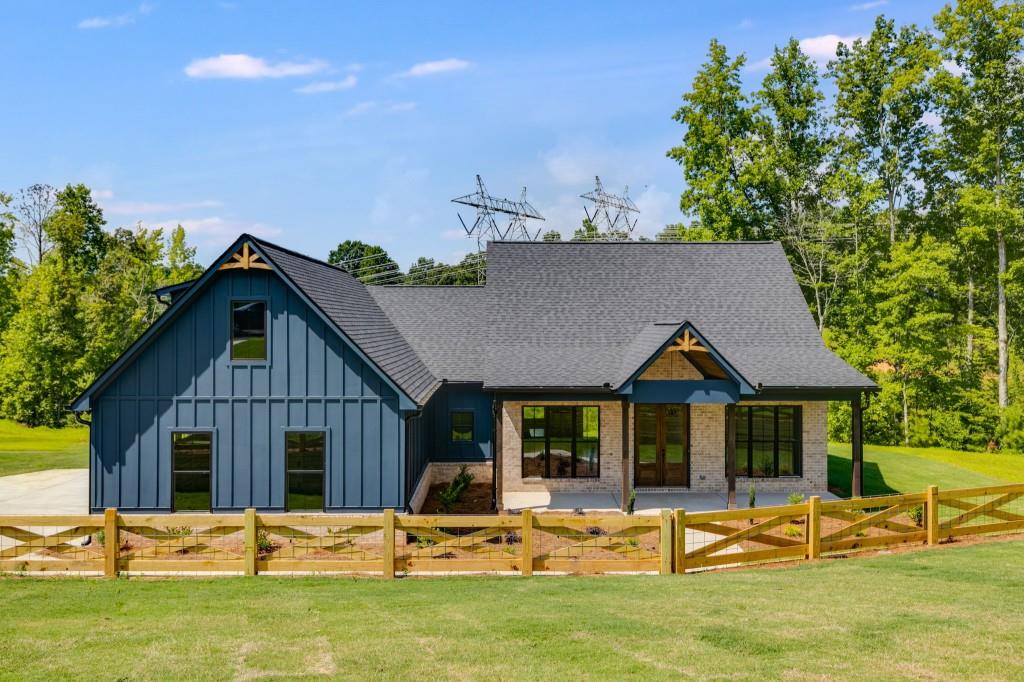a front view of house with yard