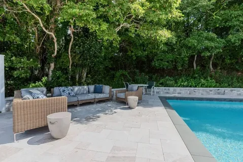 a view of outdoor space yard and swimming pool