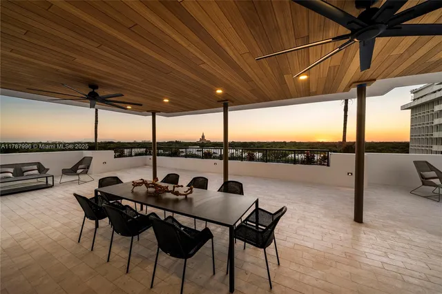 a view of a outdoor space with seating area