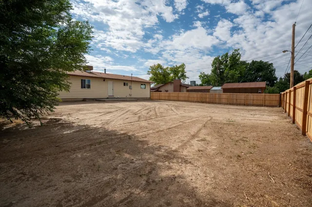 a backyard of a house