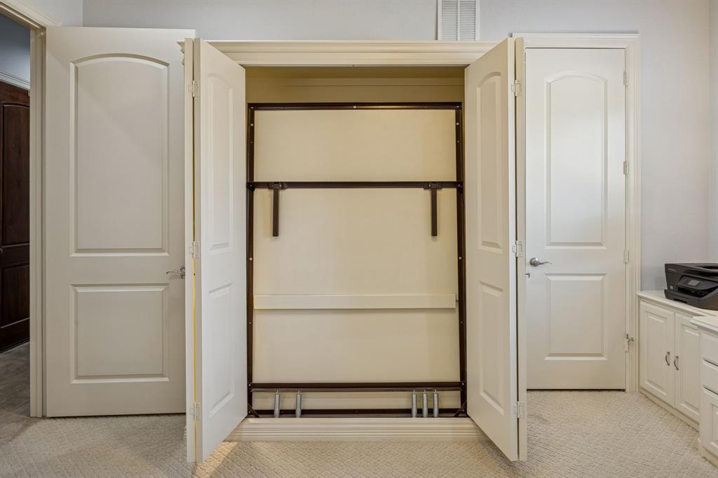 1520 Snider Court Lucas, TX 75002 - Photo 26 of 40 Murphy bed in the office. Door to the right is the walk in closet.