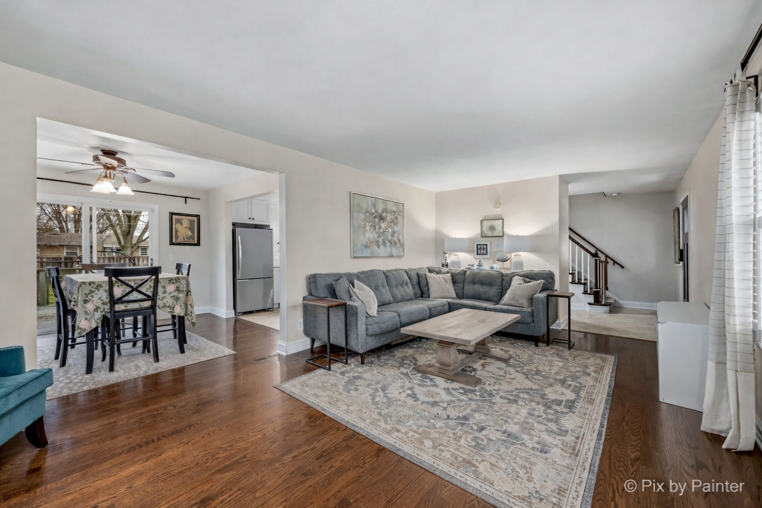 152 Walnut Drive St. Charles, IL 60174 - Photo 7 of 30 a living room with furniture and a wooden floor