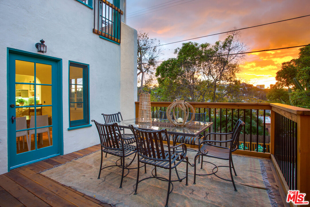 4541 Round Top Drive Los Angeles, CA 90065 - Photo 25 of 40 a view of a chairs and table in the balcony
