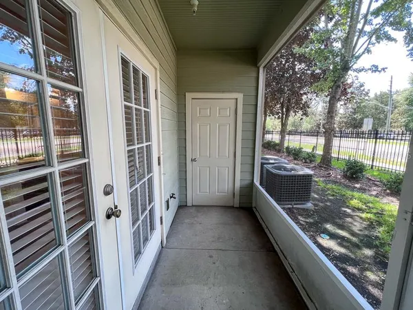 a view of a porch