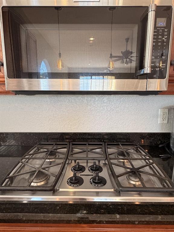 808 Symphony Isles Boulevard Apollo Beach, FL 33572 - Photo 23 of 50 a close view of a stove a microwave and cabinets