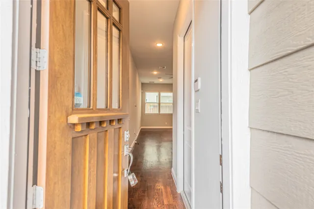 a view of a bathroom with a bathtub