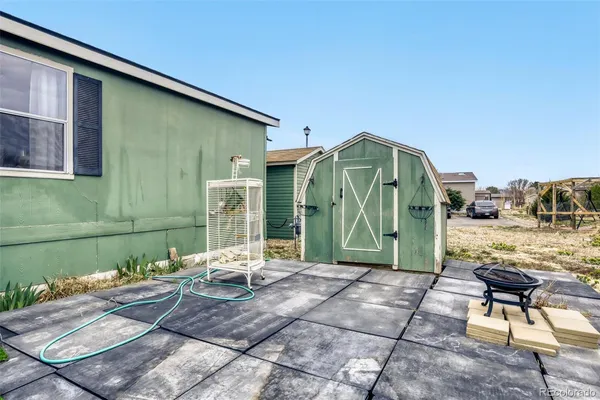a view of backyard of house