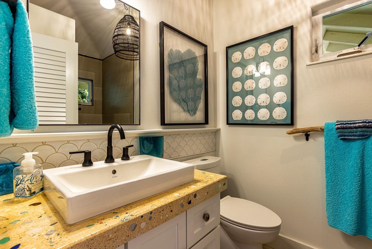 555 North Holokai Road Haiku, HI 96708 - Photo 31 of 50 Surround yourself with a seascape of delightful details in this lovely bathroom