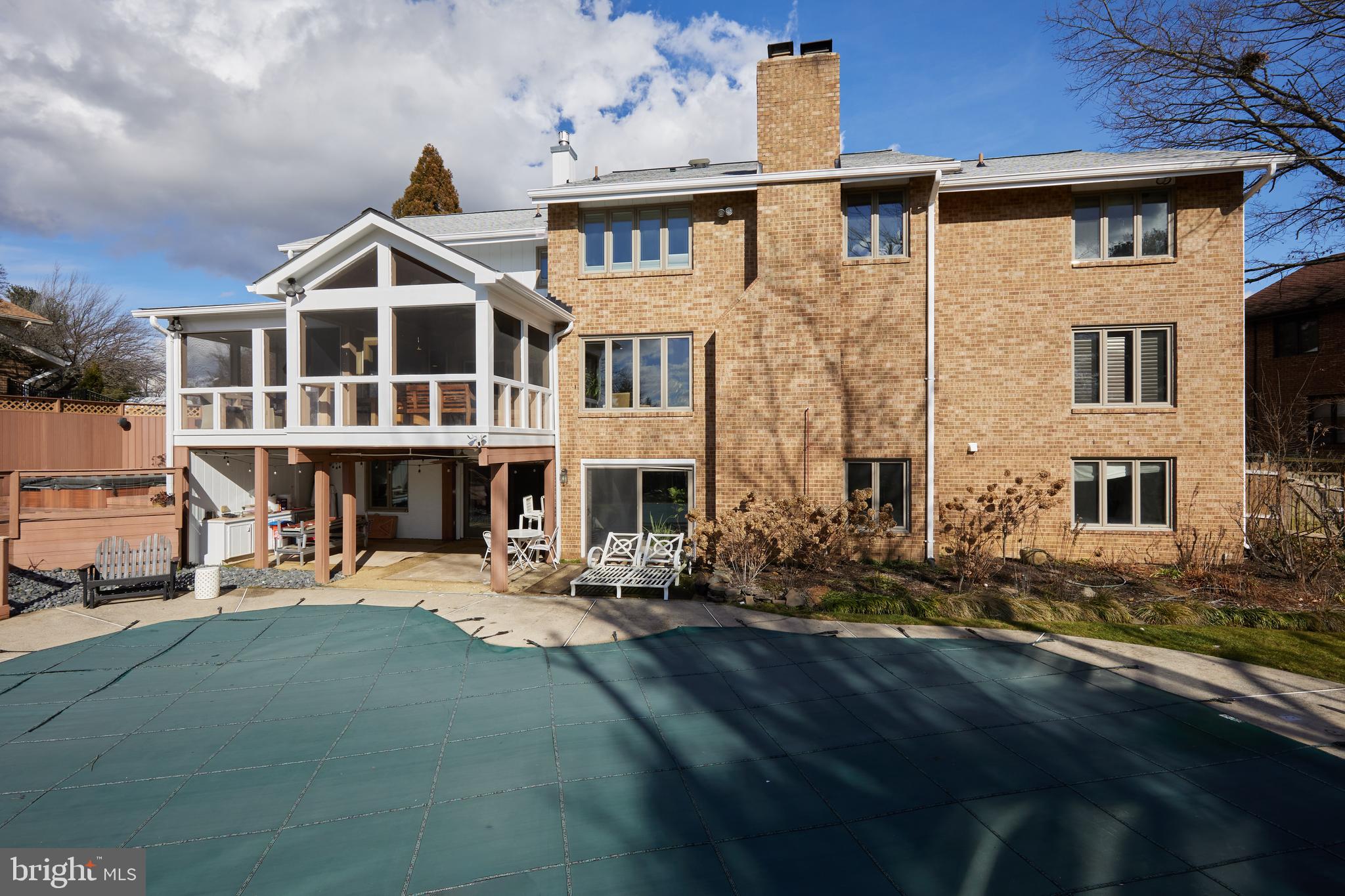 9904 Bluegrass Road Potomac, MD 20854 - Photo 65 of 68 Rear view of the home from yard.