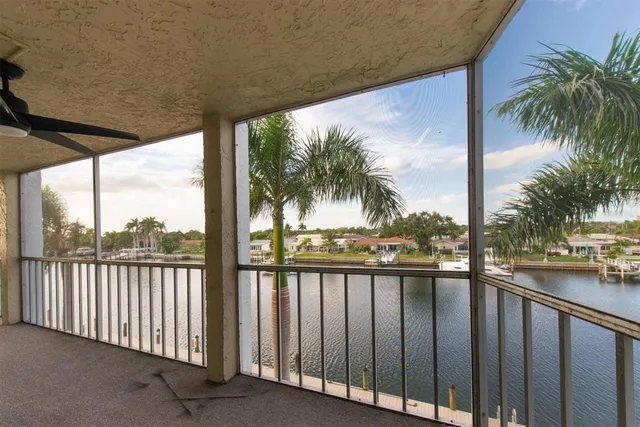 a view of a street from a balcony