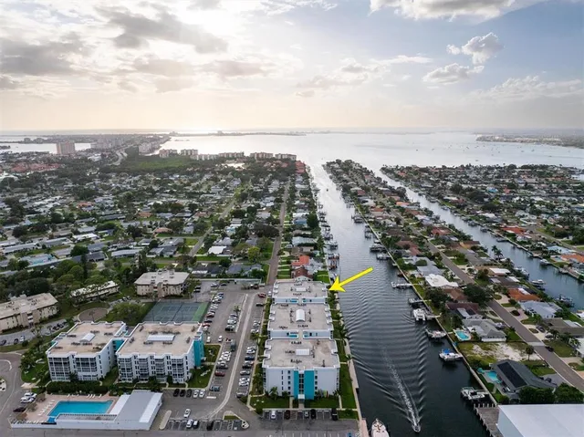 an aerial view of a city
