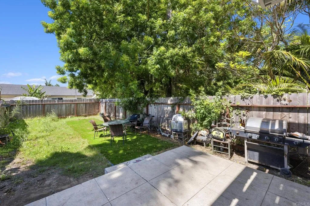 1074 Balour Drive Encinitas, CA 92024 - Photo 33 of 37 a view of backyard with outdoor seating and green space