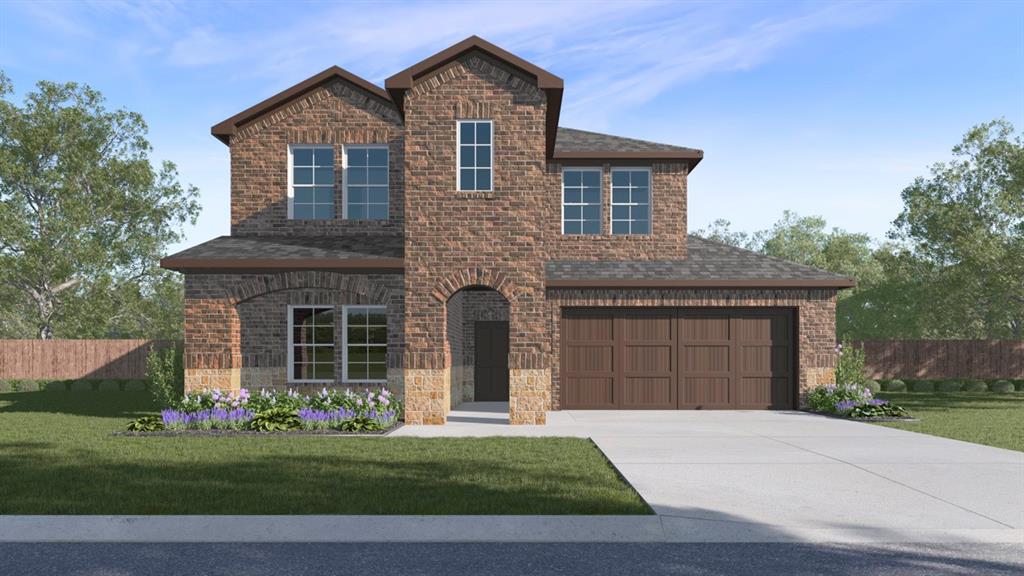 637 Dunhill Road Caddo Mills, TX 75135 - Photo 1 of 34 Two-story brick exterior featuring stone accents and an arched entryway