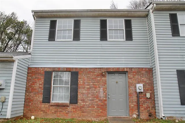 a front view of a house