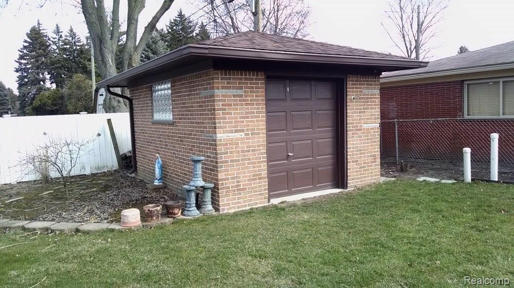 10547 Reeck Road Allen Park, MI 48101 - Photo 8 of 30 SOLID ALL BRICK SHED HAS ITS OWN ELECTRIC PANEL.