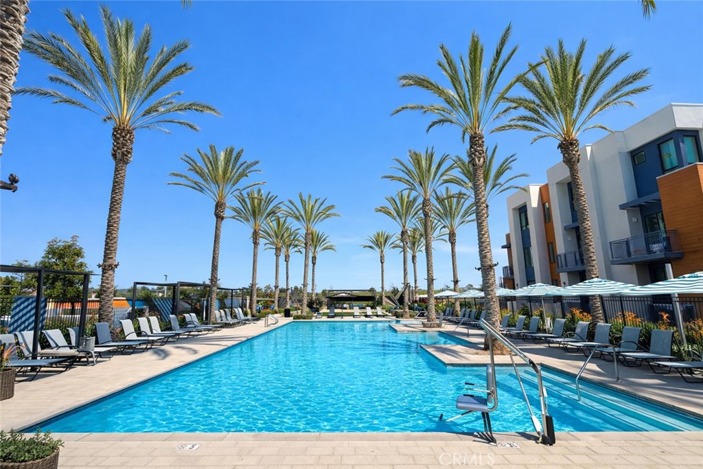 2173 Swaim Way Tustin, CA 92782 - Photo 33 of 34 a view of swimming pool with palm trees