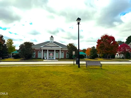 a view of a bench in the garden