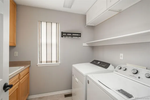 a room with storage and utility