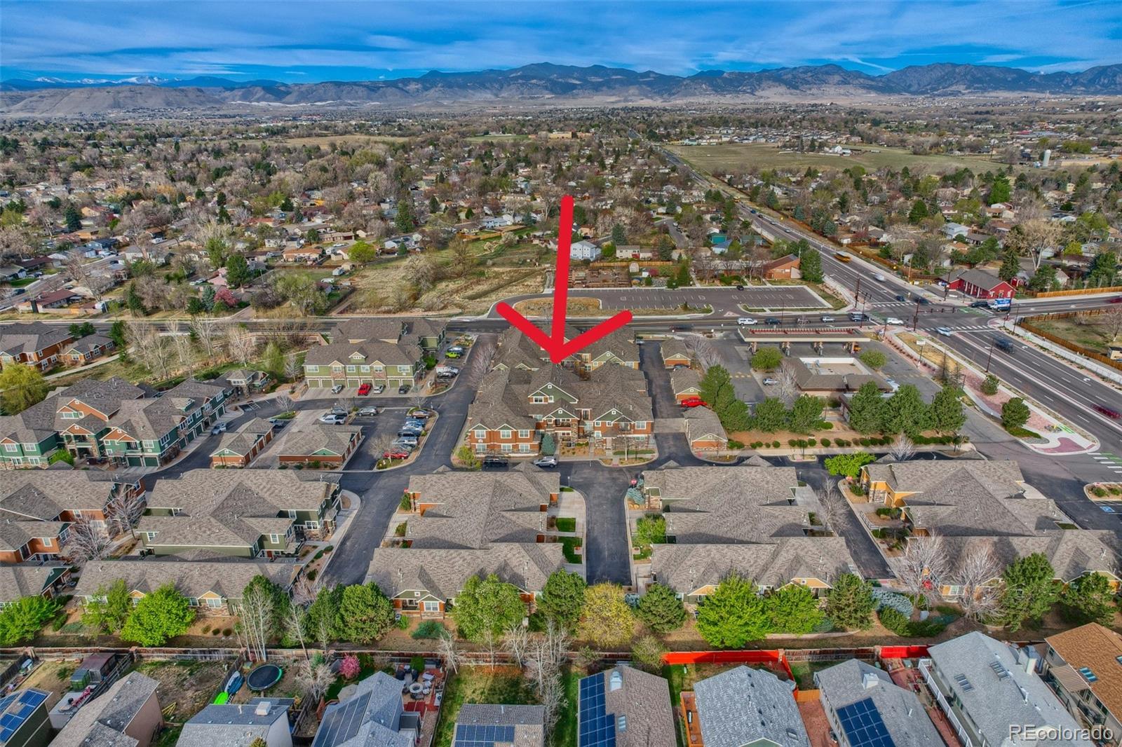7130 Simms Street, Unit 107 Arvada, CO 80004 - Photo 27 of 29 an aerial view of multiple house