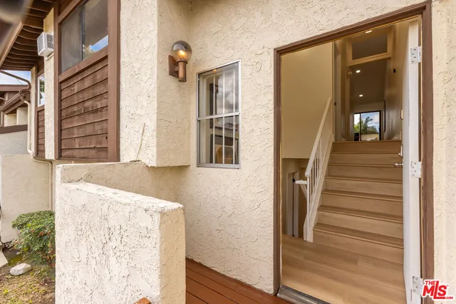 a view of front door of house
