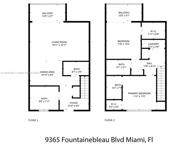 $2,500 | 9365 Fontainebleau Boulevard, Unit E225, Miami, FL 33172